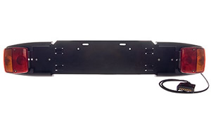 Bike rack number plate holder